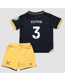 Billige Fotballdrakt West Ham United Max Kilman #3 Replika Tredjedraktsett Barn 2025-26 Kortermet (med bukser)